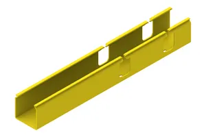CommScope FGS-MSHS-C | FiberGuide Vertical Straight Section with 4in Slot Spacing, 2x2in, Yellow