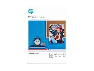 HP Everyday Photo Paper, Glossy, 200 g/m2, A4 (210 x 297 mm), 25 sheets (Q5451A) — HP product image