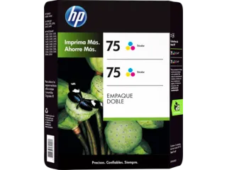 HP 75 2-pack Tri-color Original Ink Cartridges (CR293BL) — HP product image