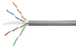 CommScope 884028834/32 | CS34Z3 Category 6 U/UTP Cable, low smoke zero halogen, gray jacket, 4 pair count, 3281 ft (1k m) length reel