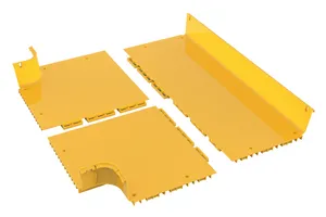 CommScope FGS-MHRT-H | FiberGuide Horizontal T, 4x24in, Yellow