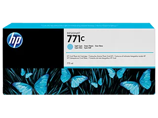 HP 771C 775-ml Light Cyan DesignJet Ink Cartridge (B6Y12A) — HP product image