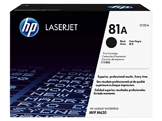 HP 81A Black Original LaserJet Toner Cartridge (CF281A) — HP product image