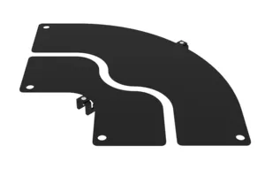CommScope 1351761 | FiberGuide Metal Split Cover 90° Elbow, 4x4in