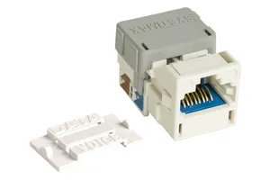 CommScope 760250045 | GigaSPEED X10D M-Series Modular Jack, RJ45, Cat6A Unshielded, White (24 ea/pkg)
