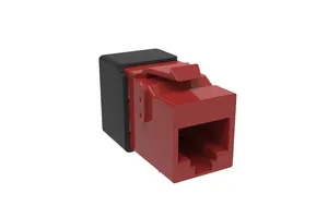 CommScope 760257272 | KJ-Series Modular Jack, RJ45, Cat6A Unshielded, Red