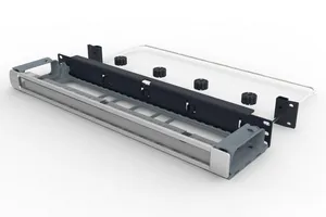 CommScope 760193755 | MP-1U Panel, accepts four G2 data modules or 360DP panels with fiber management trough
