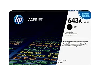 HP 643A Black Original LaserJet Toner Cartridge (Q5950A) — HP product image