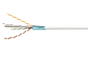 CommScope 874040404/10 | CS34P-IO Indoor/Outdoor Category 6 U/UTP Cable, plenum, outdoor rated, white jacket, 4 pair count, 1000 ft (305 m) length reel