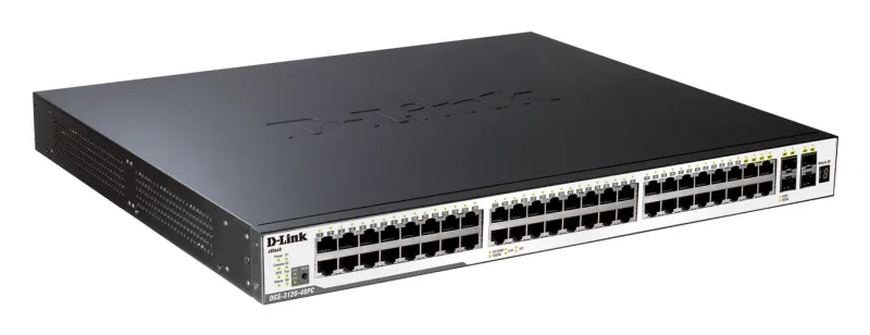 D-Link 48-Port Gigabit Stackable L2 PoE Switch, 4 Combo S.. DGS-3120-48PC product image