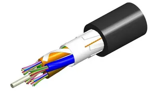 CommScope 760112656 | Fiber indoor/outdoor cable, LazrSPEED, Light Duty, Single Jacket, Riser Rated, Multimode OM4, 6 fiber, Gel-Free, All-Dielectric Outdoor Stranded Loose Tube