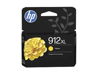 HP 912XL High Yield Yellow Original Ink Cartridge (3YL83AE) — HP product image