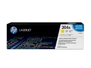 HP 304A Yellow Original LaserJet Toner Cartridge (CC532A) — HP product image