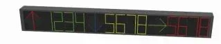 Hikvision DS-TVL121-9-5D/4 Three-way Indoor Parking Guidance Screen with 4 Numbers