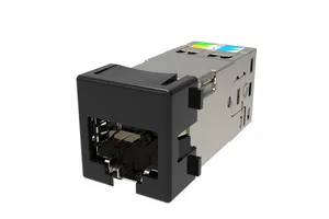 CommScope 760258299 | GigaSHIELD X10D M-Series Modular Jack, RJ45, Cat6A Shielded, Black (24 ea/pkg)