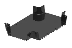 CommScope FGSB-MHXP-F/H | FiberGuide Horizontal Cross with Dual 4x12in and Dual 4x24in Exits, Black