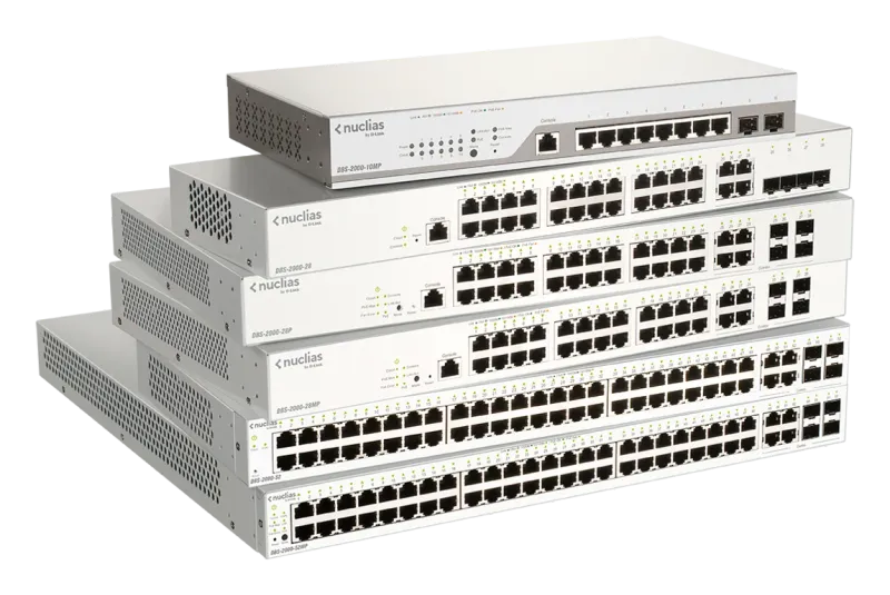 D-Link 8-Ports 10/100/1000Mbps + 2-Ports GE SFP Cloud Net.. DBS-2000-10MP product image