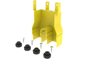 CommScope FGS-MDSA-LP-2C | FiberGuide FlexVertical Low Profile 2x4 to Dual 2x2 Reducer, Yellow