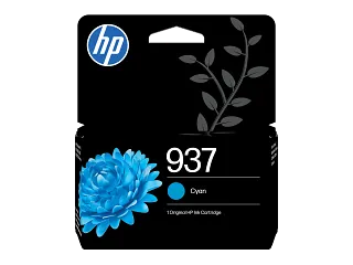 HP 937 Cyan Original Ink Cartridge (4S6W2N) — HP product image