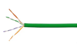 CommScope 874039714/10 | ETL Verified Category 5e U/UTP Cable, plenum, green jacket, 4 pair count, 1000 ft (305 m) length, CommPak