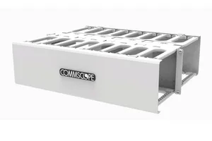 CommScope 760260431 | CableGuide 360 Horizontal Trough Kit, 3 RU, 19 in, Double Sided, White
