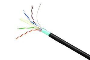 CommScope 760171025 | GigaSPEED X10D 2291B ETL Verified Category 6A F/UTP Cable, plenum, black jacket, 4 pair count, 1000 ft (305 m) length, reel