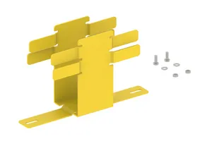 CommScope FGS-MJWR-T | FiberGuide 2x4in metal junction Kit, Yellow