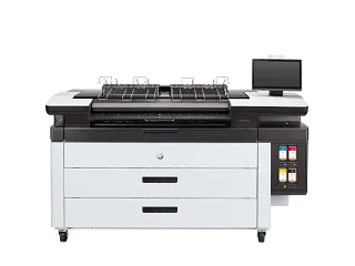 HP PageWide XL 3950 40-in Multifunction Printer with Top Stacker (86Z37F) — HP product image