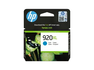 HP 920XL High Yield Cyan Original Ink Cartridge (CD972AE) — HP product image
