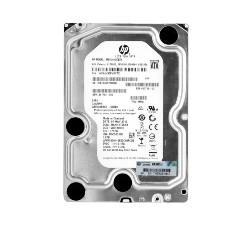 HPE 657749-001 1TB SATA Hard Drive