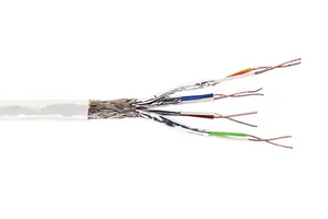 CommScope 1499101-1 | CS67Z3 Category 7A S/FTP Cable, low smoke zero halogen, white jacket, 4 pair count, 3280 ft (1000 m) length, reel