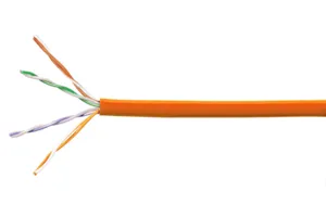 CommScope 874032614/10 | ETL Verified Category 5e U/UTP Cable, plenum, orange jacket, 4 pair count, 1000 ft (305 m) length, CommPak
