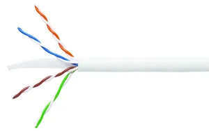 CommScope 760237883 | GigaSPEED XL 3071E-B ETL Verified Category 6 U/UTP Cable, low smoke zero halogen, white jacket, 4 pair count, 1000 ft (305 m) length, reel