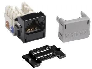 CommScope 760250042 | GigaSPEED XL M-Series Modular Jack, RJ45, Cat6 Unshielded, Black (24 ea/pkg)