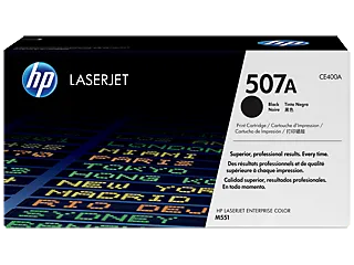 HP 507A Black Original LaserJet Toner Cartridge (CE400A) — HP product image