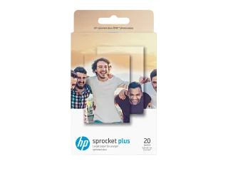 HP Sprocket 2.3 x 3.4 in (5.8 x 8.7 cm) Photo Paper-20 sheets (2LY74A) — HP product image