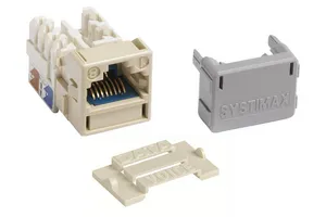 CommScope 760250048 | GigaSPEED X10D M-Series Modular Jack, RJ45, Cat6A Unshielded, Ivory (24 ea/pkg)