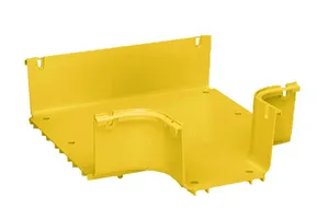 CommScope FGS-MHRT-F/B | FiberGuide Horizontal T, 4x12in, 4x6in Exit, Yellow
