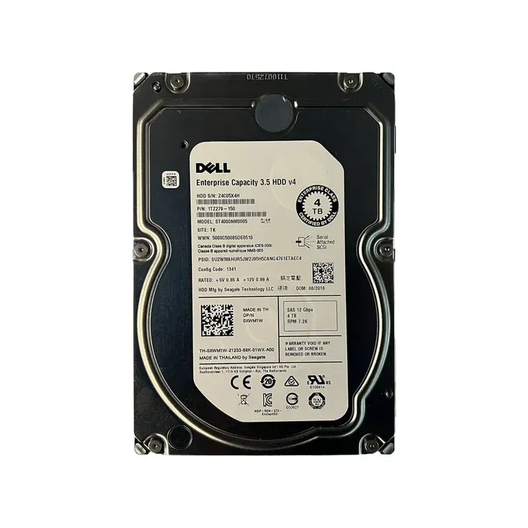 Dell XWM1W 4TB SAS Hard Drive