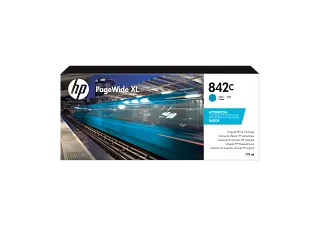 HP 842C 775-ml Cyan PageWide XL Ink Cartridge (C1Q54A) — HP product image