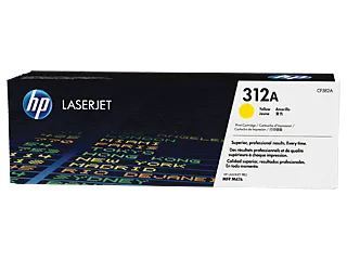 HP 312A Yellow LaserJet Toner Cartridge (CF382A) — HP product image