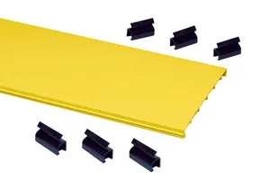 CommScope FGS-MSSC-B/G | FiberGuide Snap-on Cover Kit for Horizontal Straight Section, 4x6in, Yellow