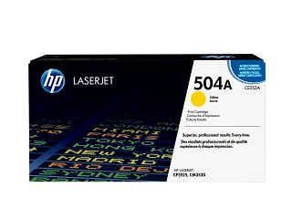 HP 504A Yellow Original LaserJet Toner Cartridge (CE252A) — HP product image