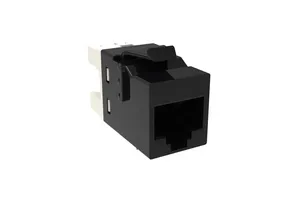 CommScope 2291217-2 | KJ-Series Modular Jack, RJ45, Cat5e Unshielded, Black