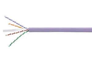 CommScope 884073714/10 | CS44ZB Category 6A U/UTP Cable, low smoke zero halogen, lilac jacket, 4 pair count, 1000 ft (305 m) length, CommPak box