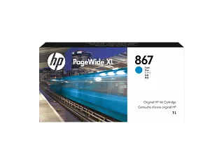 HP 867 1-liter Cyan PageWide XL Ink Cartridge (3ED93A) — HP product image