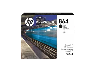 HP 864 500-ml Black PageWide XL Ink Cartridge (3ED86A) — HP product image