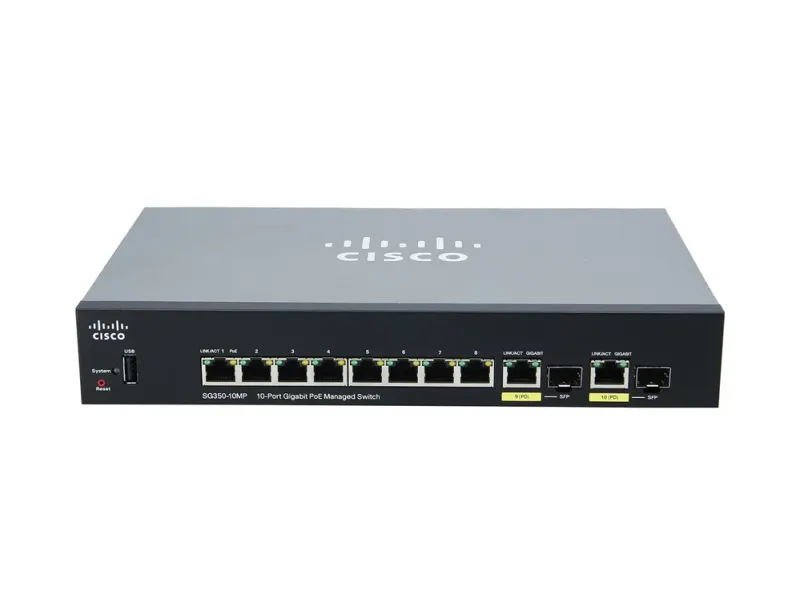 Cisco SG350-10MP-K9NA-RF 8-Port Layer 3 Switch