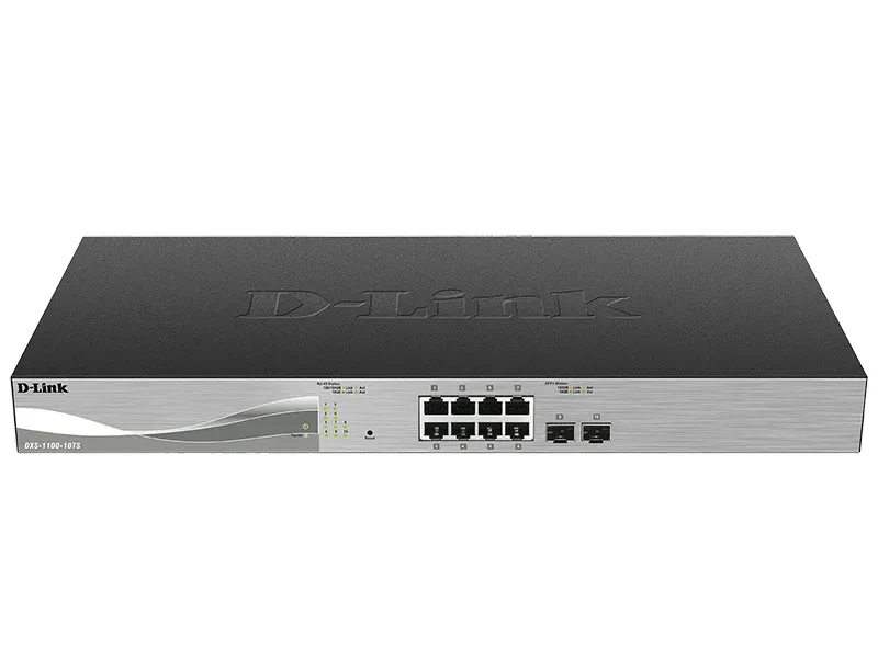 D-Link 8-port 10GBASE-T and 2-port SFP+ port 10G Smart S.. DXS-1100-10TS product image