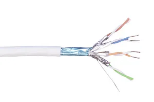 CommScope 1711195-1 | Copper Cable, category 7, 4 pair duplex, F/FTP, LSZH, PiMF600, 23 AWG solid, 500 m, white